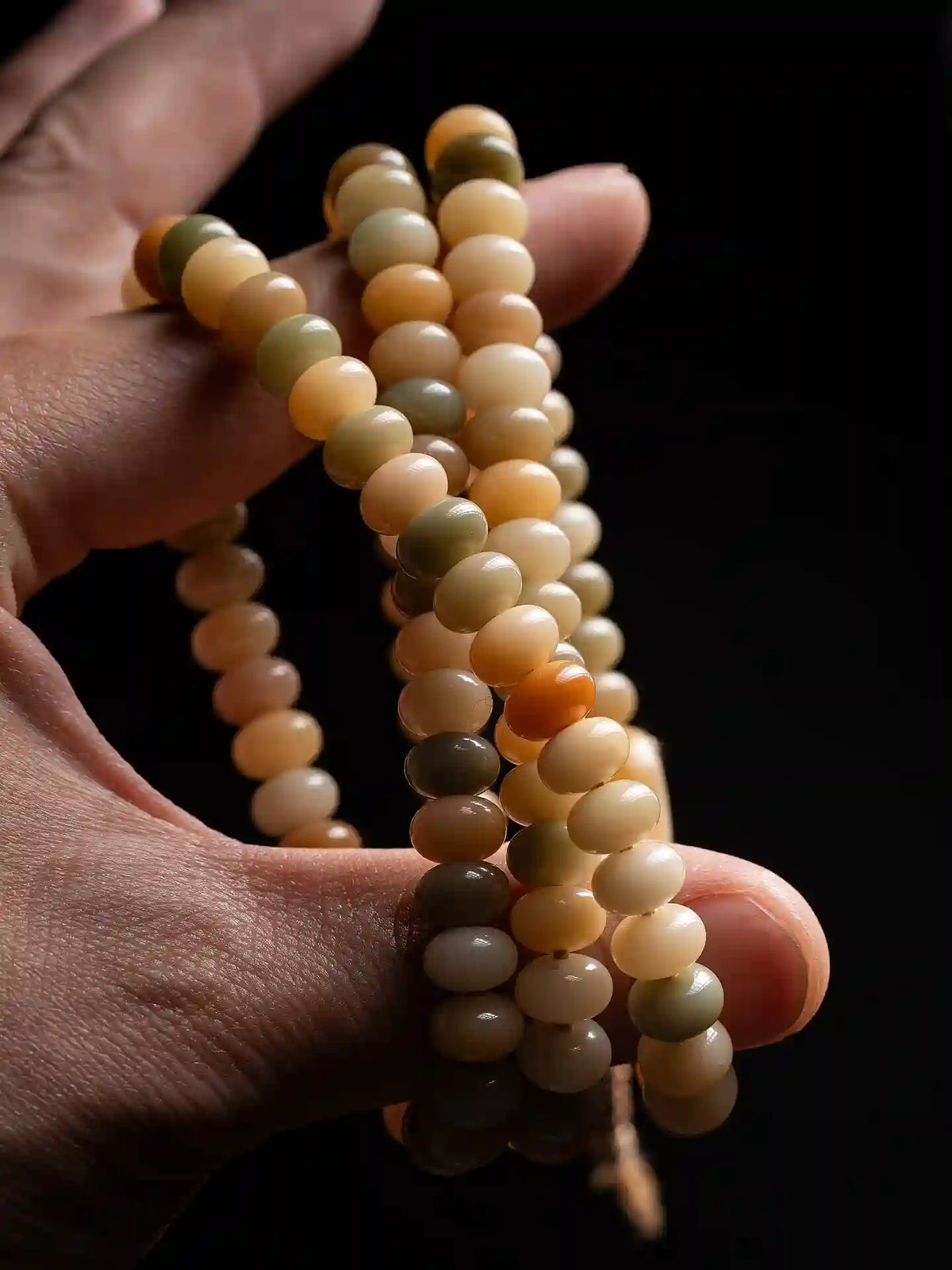 Dharma Serenity" Natural Bodhi Root 108 Mala Bracelet