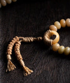 Dharma Serenity" Natural Bodhi Root 108 Mala Bracelet
