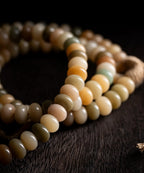 Dharma Serenity" Natural Bodhi Root 108 Mala Bracelet