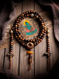 "Stillness" Zen Mala Bracelet | Star Moon Bodhi & Amber