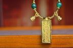 「Four-Armed Avalokiteshvara & Vajra Bell」 Thangka Gau Necklace