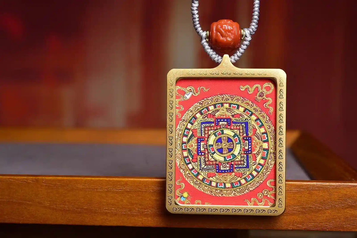 「Mandala」 Thangka Gau Necklace