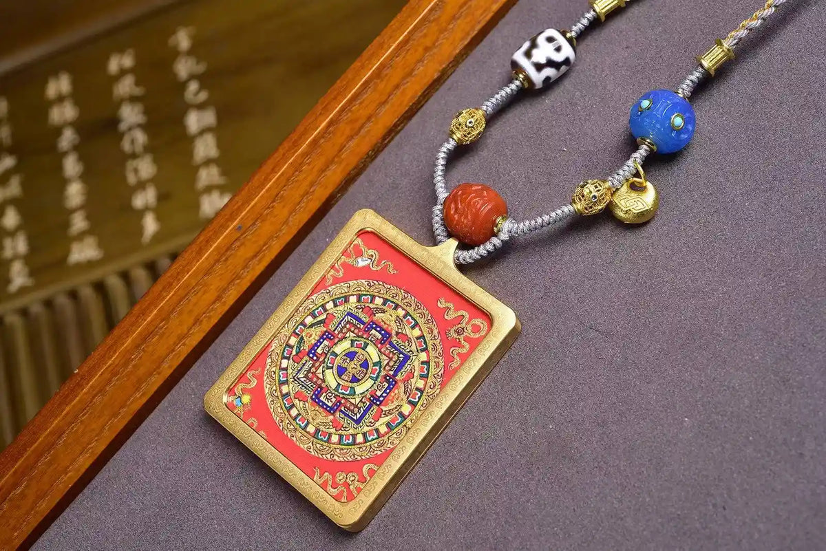 「Mandala」 Thangka Gau Necklace