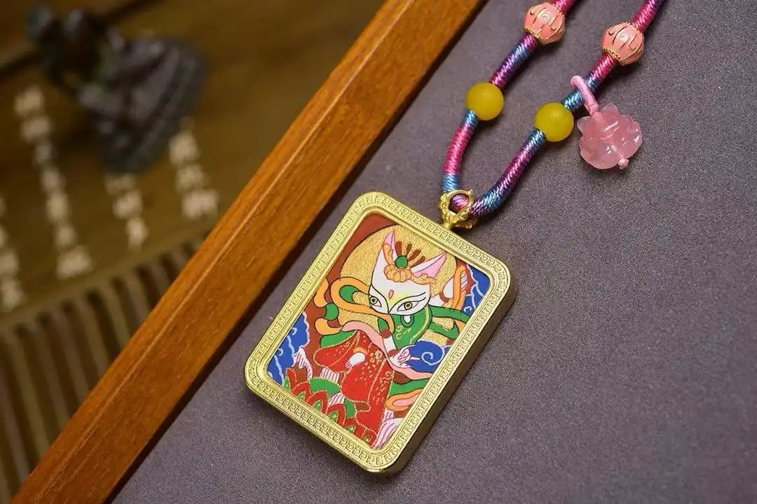 「Fox Immortal」 Thangka Gau Necklace