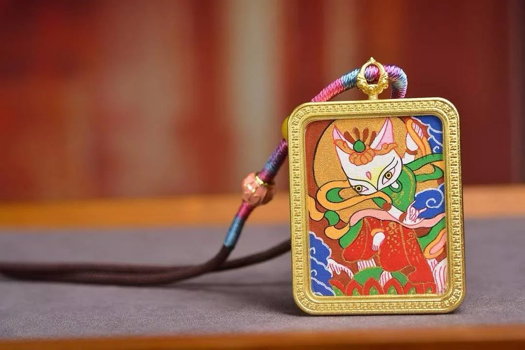 「Fox Immortal」 Thangka Gau Necklace