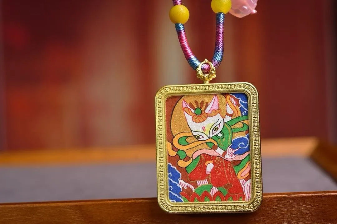 「Fox Immortal」 Thangka Gau Necklace