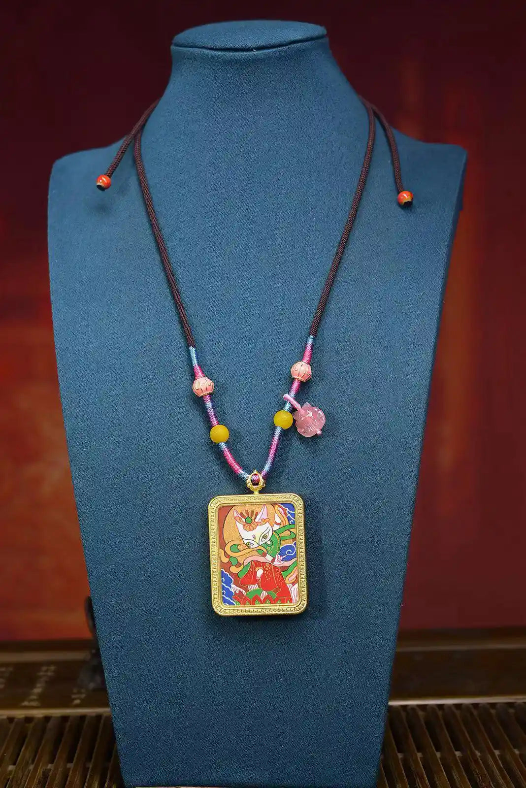 「Fox Immortal」 Thangka Gau Necklace
