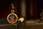 「Zaji Lhamo」 Circular Gau Thangka Necklace