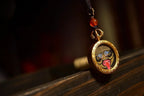 「Zaji Lhamo」 Circular Gau Thangka Necklace