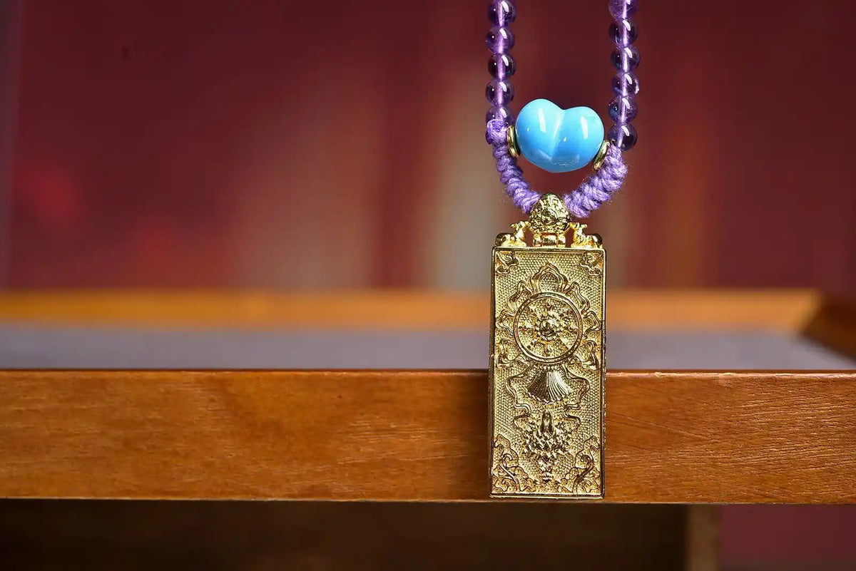 「Zaji Lhamo」 Thangka Gau Necklace