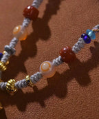 「Golden Wheel & Sacred Turtle」 Square Gau Necklace