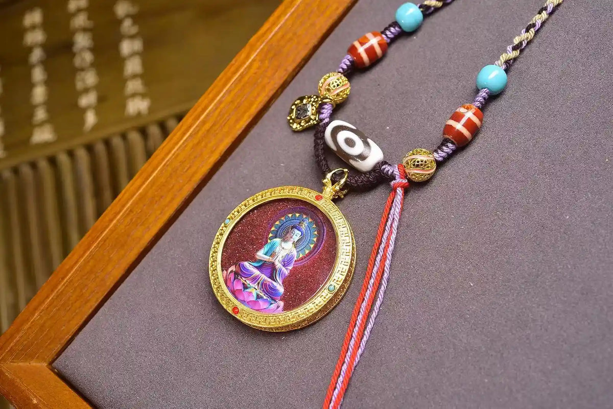 「Lotus Buddha」 Circular Gau Necklace