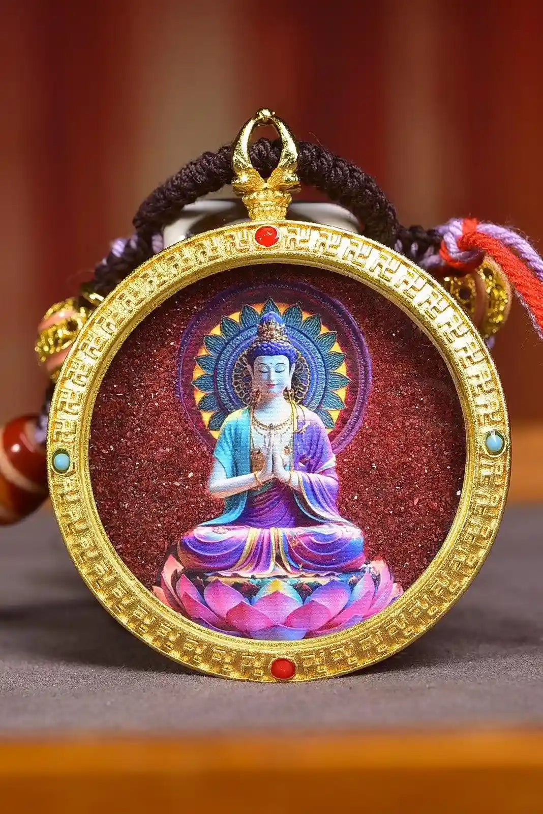 「Lotus Buddha」 Circular Gau Necklace