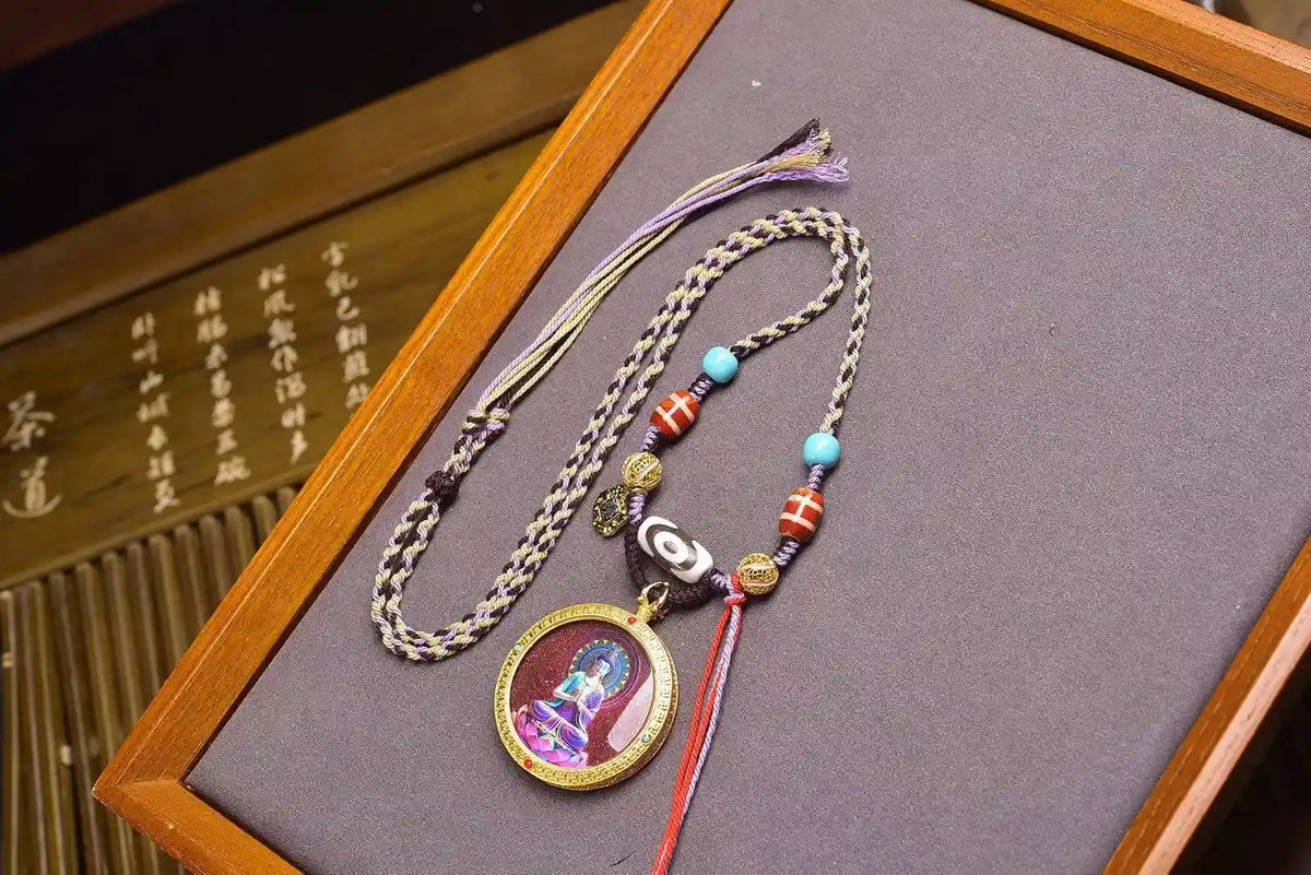 「Lotus Buddha」 Circular Gau Necklace