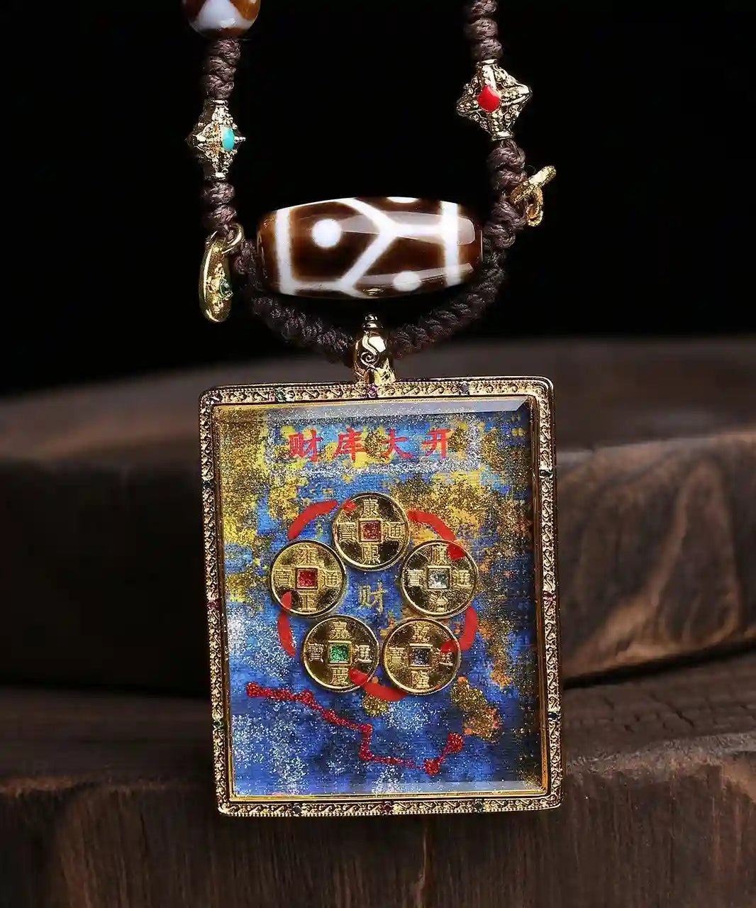 「Open Treasure Vault」 Thangka Necklace