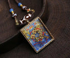 「Open Treasure Vault」 Thangka Necklace