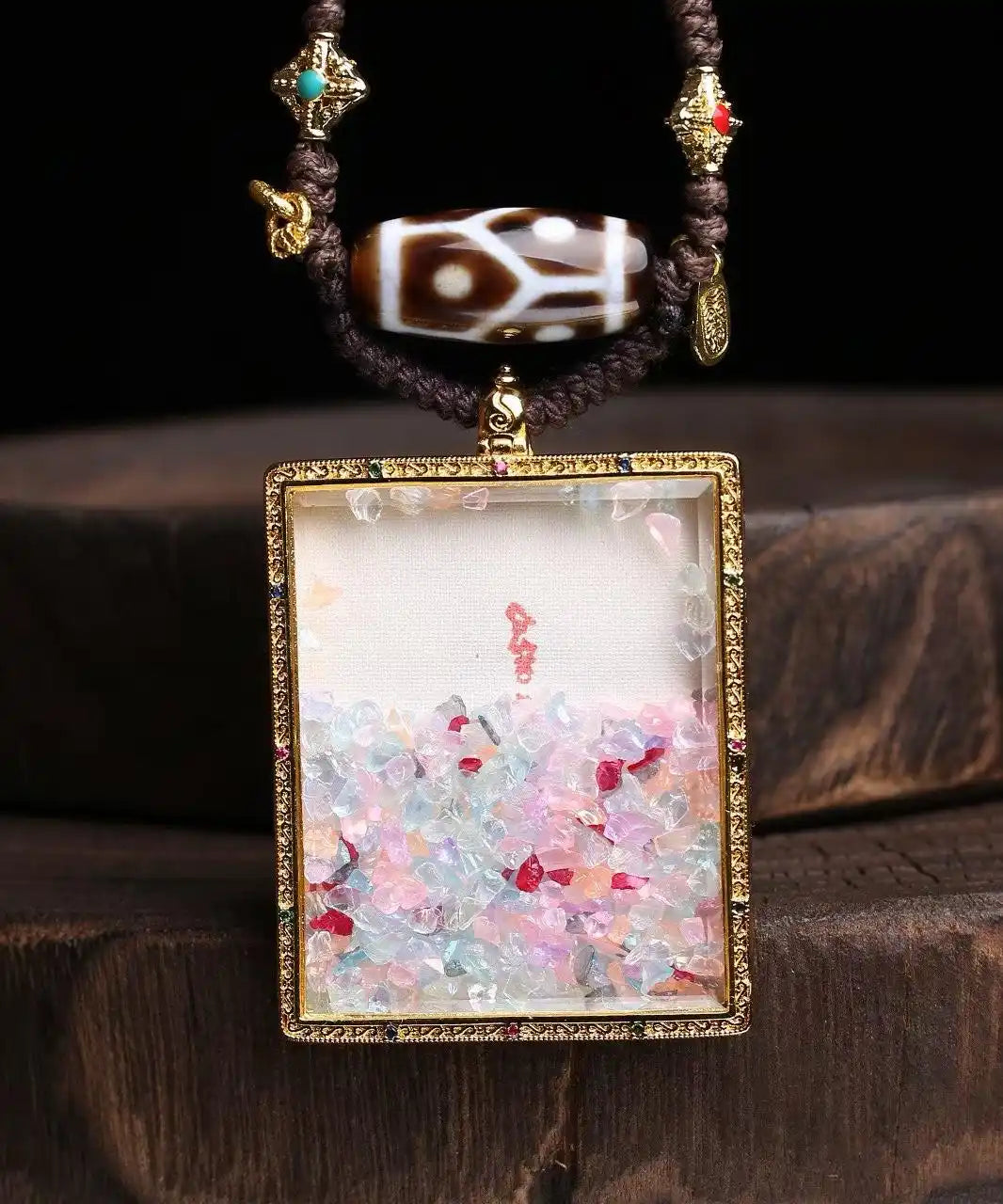 「Open Treasure Vault」 Thangka Necklace