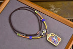 「Dual-Faced Dharmapala」 Thangka Gau Necklace