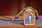 「Dual-Faced Dharmapala」 Thangka Gau Necklace