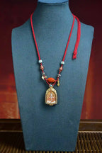 「Samantabhadra on Elephant」 Thangka Gau Necklace