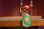 「Samantabhadra on Elephant」 Thangka Gau Necklace