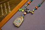 「Green Tara」 Thangka Gau Necklace