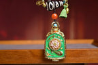 「Green Tara」 Thangka Gau Necklace
