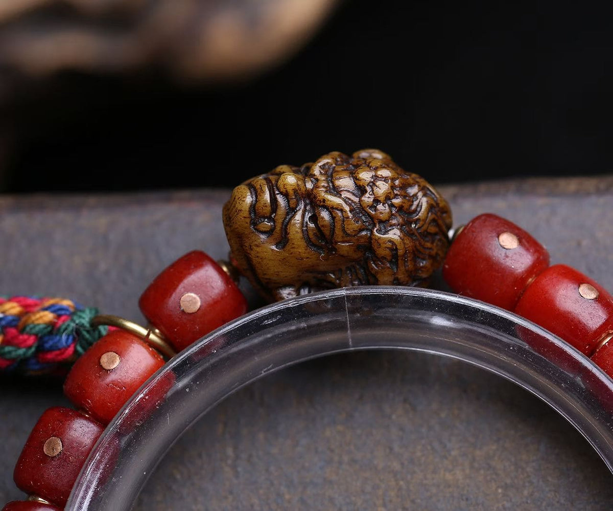 Red Dice and Cinnabar Guardian Bracelet