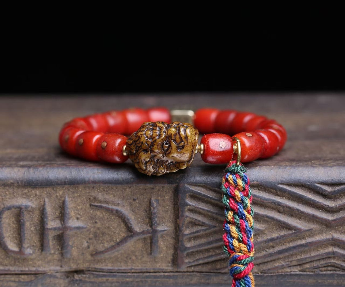 Red Dice and Cinnabar Guardian Bracelet