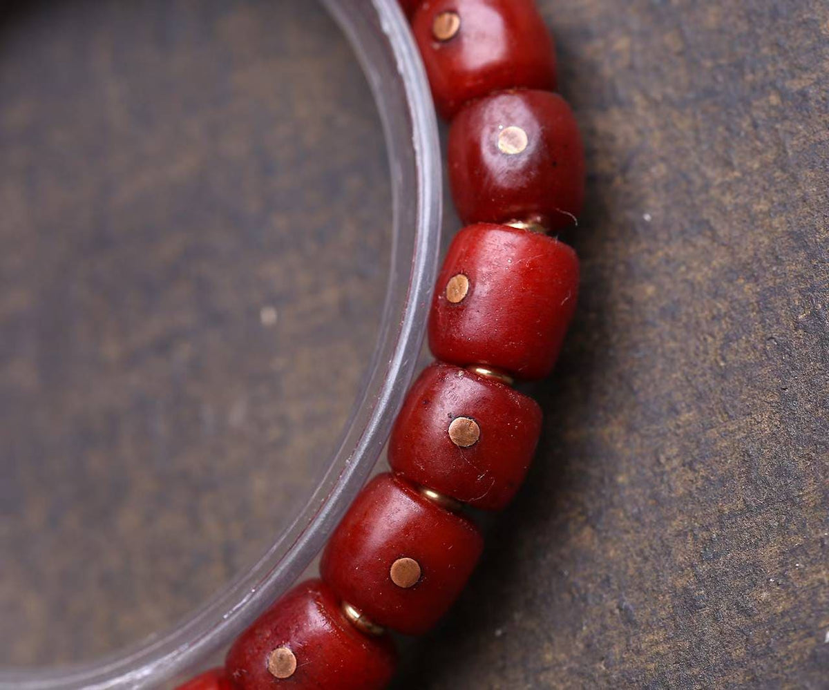 Red Dice and Cinnabar Guardian Bracelet
