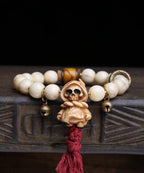 Ethereal Buddhist Bone and Ivory Fruit Bracelet
