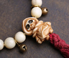 Ethereal Buddhist Bone and Ivory Fruit Bracelet