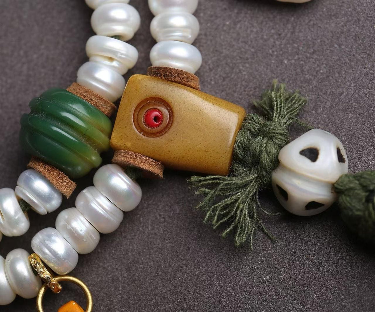 “Spirit Pearl of the Buddhist Sea” Pearl Necklace