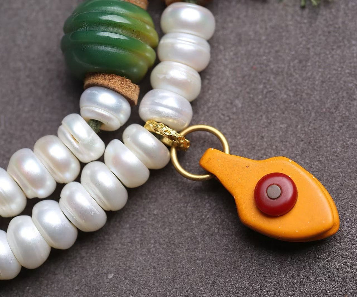 “Spirit Pearl of the Buddhist Sea” Pearl Necklace