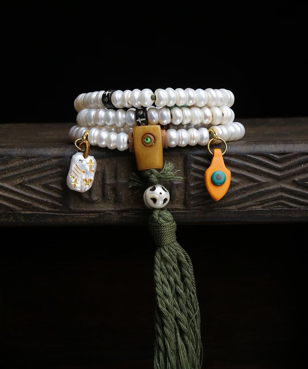“Spirit Pearl of the Buddhist Sea” Pearl Necklace