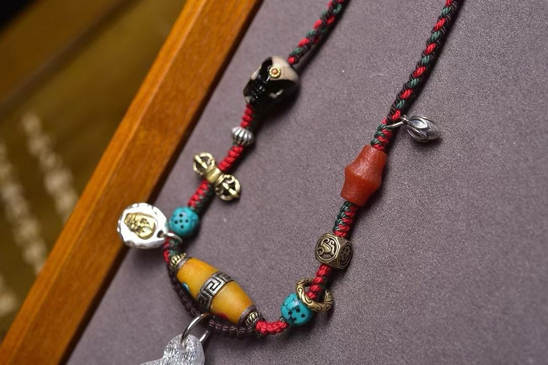 Mahakala Tangka Amulet Necklace