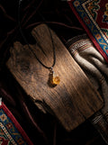 Natural Citrine Necklace | Pendant Sweater Chain
