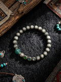 「Jadeite Gradient Ice」Star Moon Bodhi Jade Bracelet